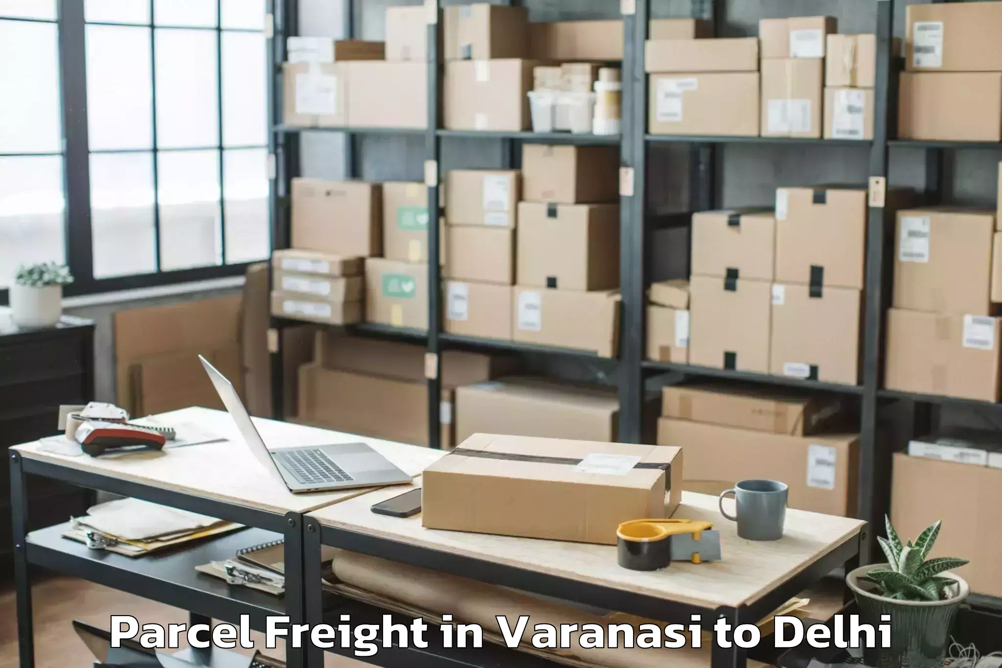 Book Varanasi to Ambience Mall Vasant Kunj Parcel Freight